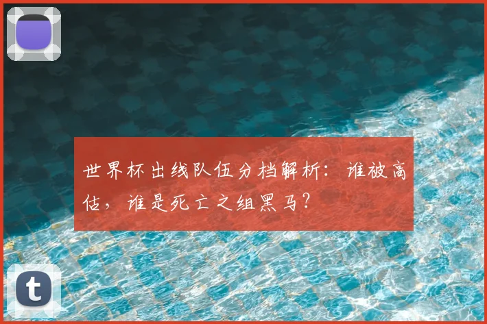 世界杯出线队伍分档解析:谁被高估,谁是死亡之组黑马?